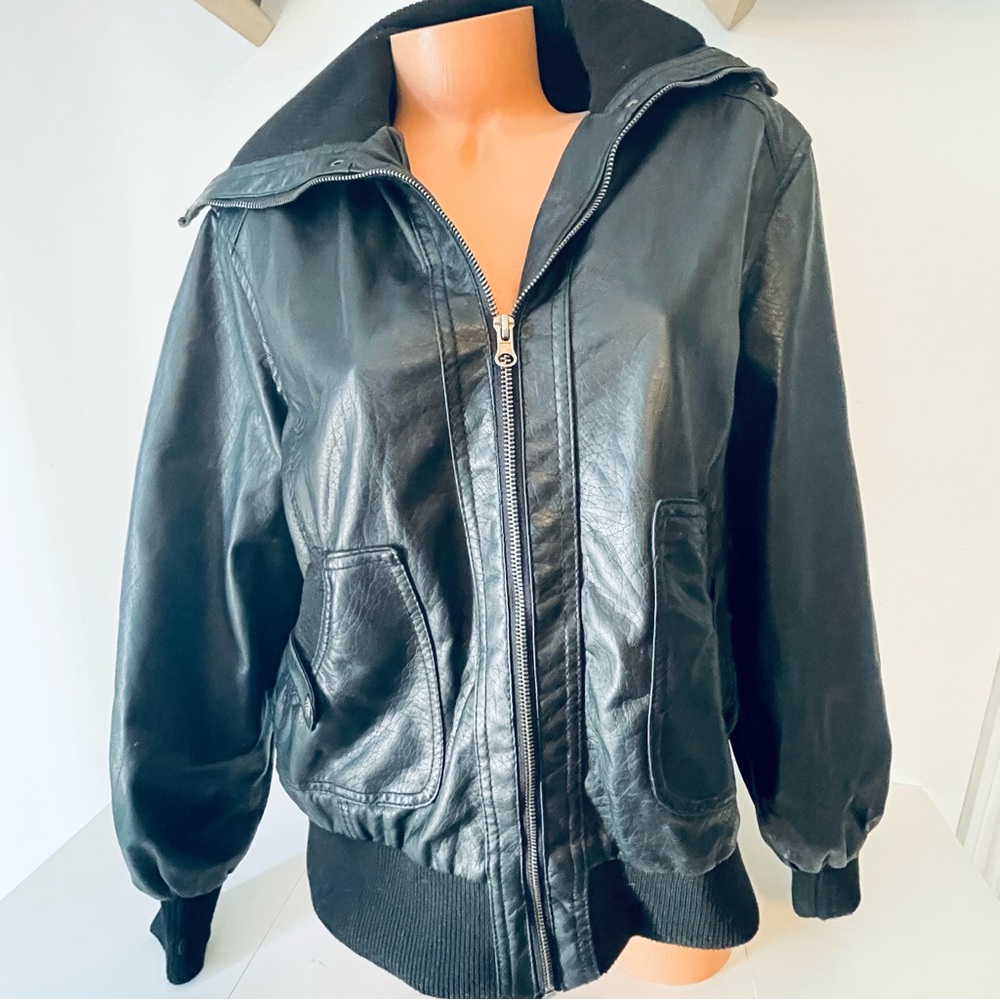 Beverly Hills Polo Club Black Fake Leather Jacket